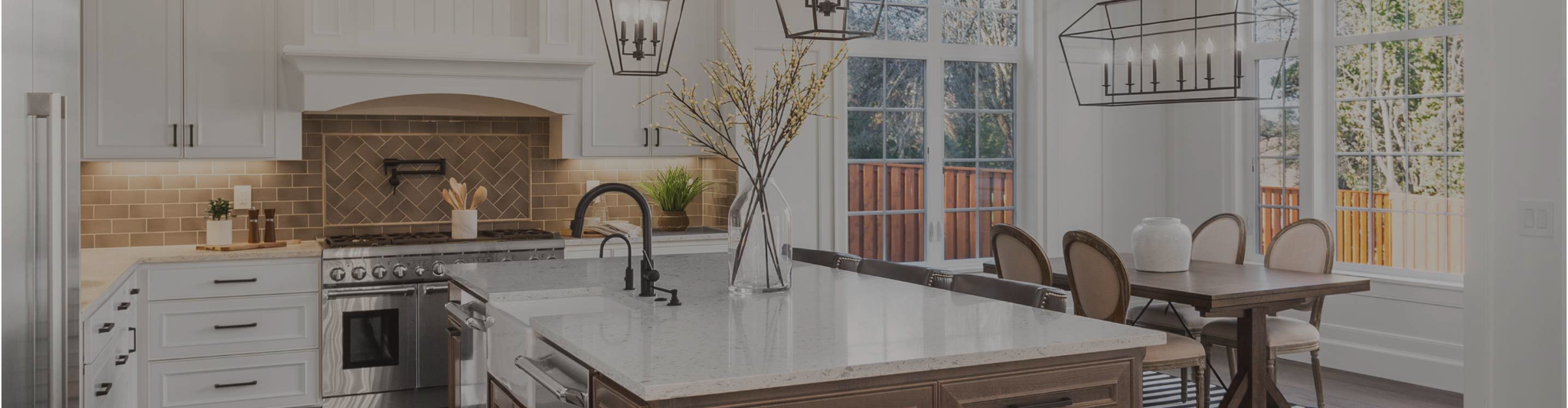 kitchen with wood-look floors and a custom tile backsplash