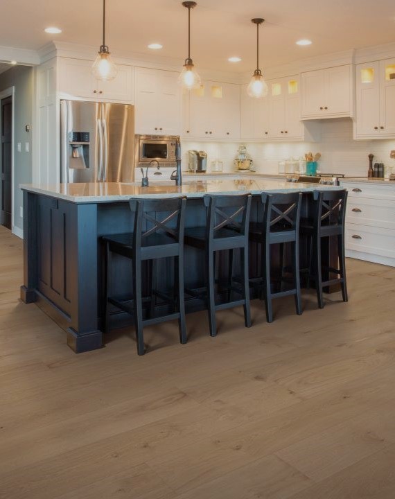 Installed laminate flooring in home