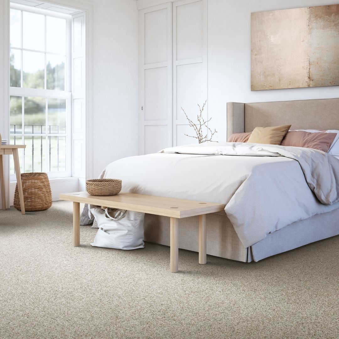 beige carpet in modern bedroom